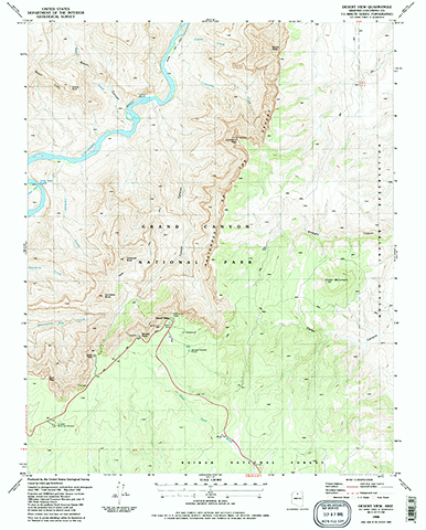 Desert View topo map